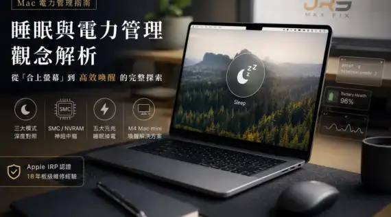 Mac 睡眠模式完整指南：Sleep、休眠、Power Nap 差異解析 | 為什麼閤蓋休眠喚不醒？