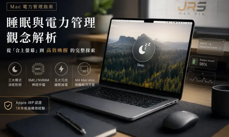Mac 睡眠模式完整指南：Sleep、休眠、Power Nap 差異解析 | 為什麼閤蓋休眠喚不醒？